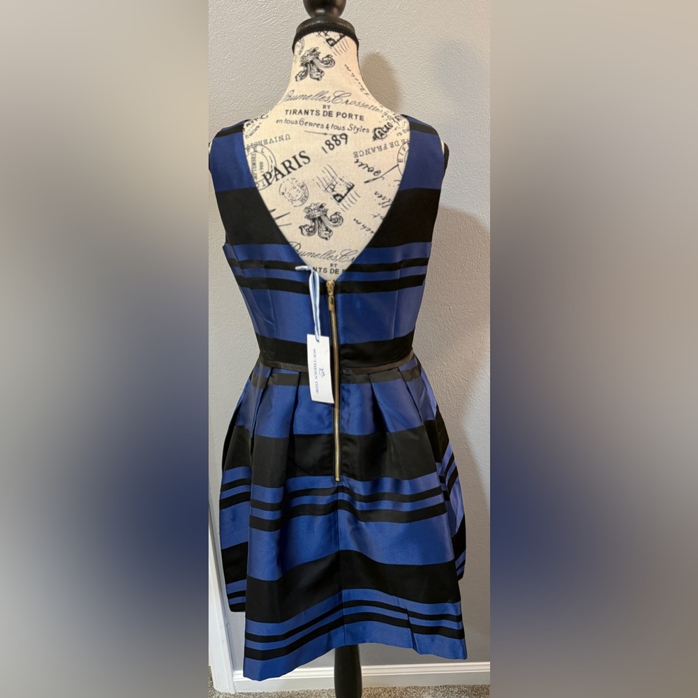 NWT Southern Tide Sleeveless Stripe Fit-and-Flare Dress - Picture 8 of 13
